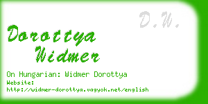 dorottya widmer business card